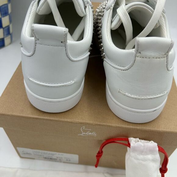 Men's Christian Louboutin, Louis Jr spikes sneakers size 42 made in Italy - Picture 10 of 15
